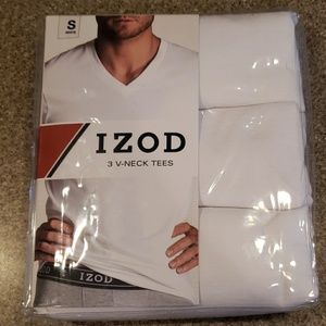 IZOD 100% V Neck T Shirt